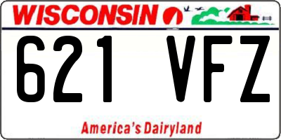 WI license plate 621VFZ