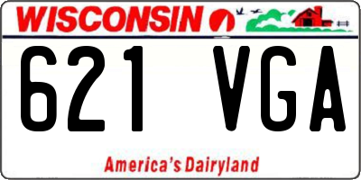 WI license plate 621VGA