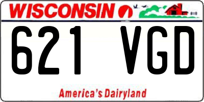 WI license plate 621VGD