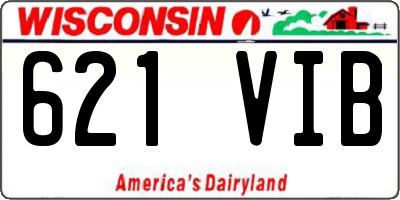 WI license plate 621VIB