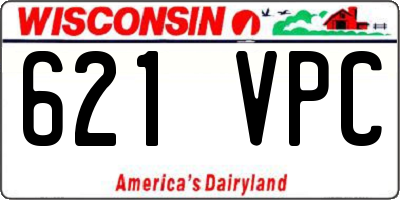 WI license plate 621VPC