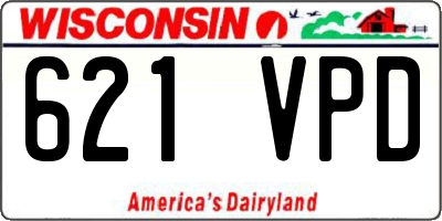 WI license plate 621VPD