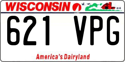WI license plate 621VPG