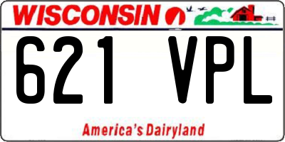 WI license plate 621VPL