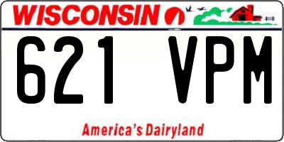 WI license plate 621VPM