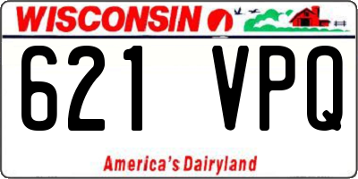 WI license plate 621VPQ