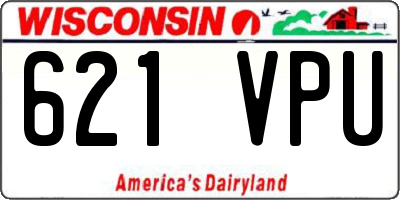 WI license plate 621VPU