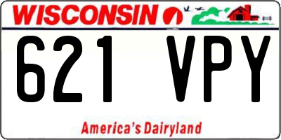 WI license plate 621VPY