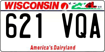 WI license plate 621VQA