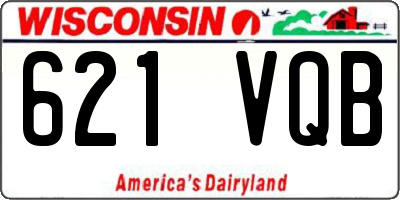 WI license plate 621VQB