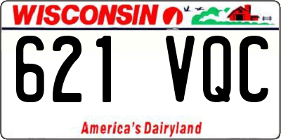 WI license plate 621VQC