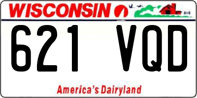 WI license plate 621VQD