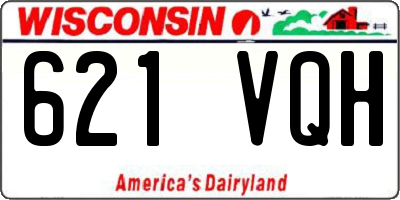 WI license plate 621VQH