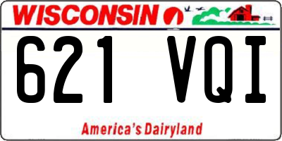 WI license plate 621VQI
