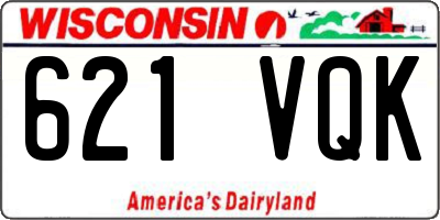 WI license plate 621VQK