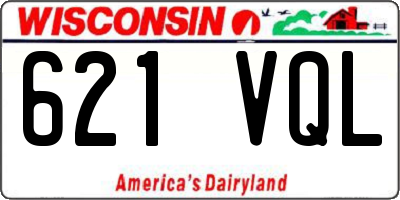 WI license plate 621VQL