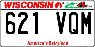 WI license plate 621VQM