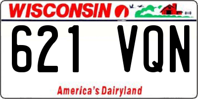 WI license plate 621VQN