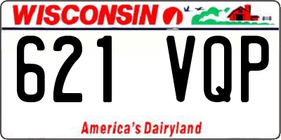 WI license plate 621VQP