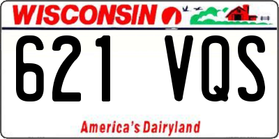 WI license plate 621VQS