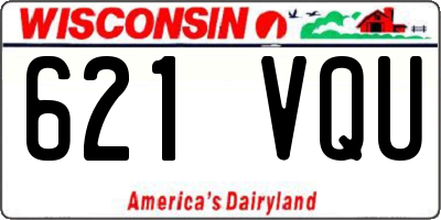 WI license plate 621VQU