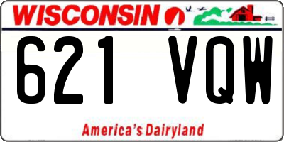 WI license plate 621VQW