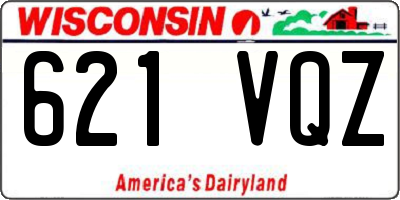 WI license plate 621VQZ