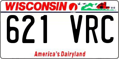 WI license plate 621VRC