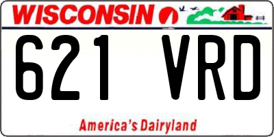 WI license plate 621VRD