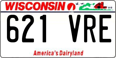 WI license plate 621VRE