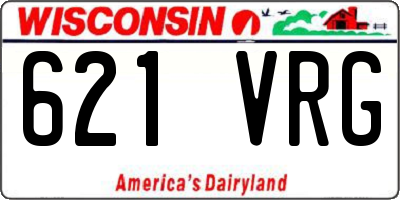 WI license plate 621VRG