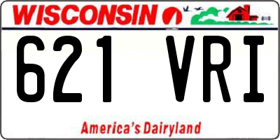 WI license plate 621VRI