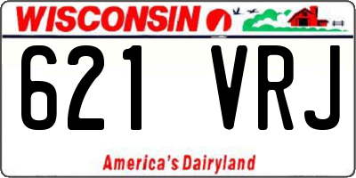 WI license plate 621VRJ