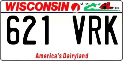 WI license plate 621VRK