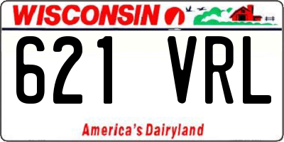 WI license plate 621VRL