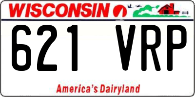 WI license plate 621VRP