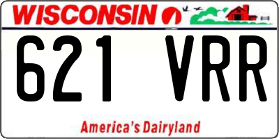 WI license plate 621VRR