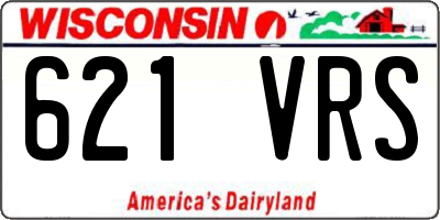 WI license plate 621VRS