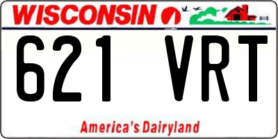 WI license plate 621VRT