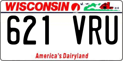 WI license plate 621VRU
