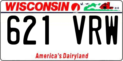 WI license plate 621VRW