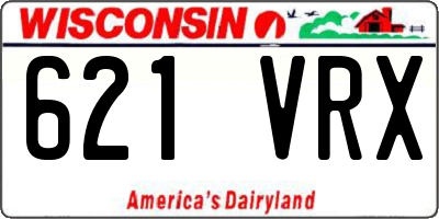 WI license plate 621VRX
