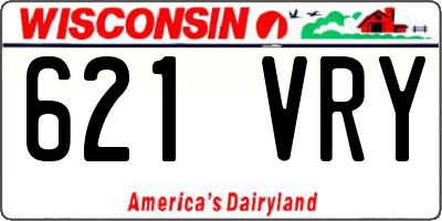 WI license plate 621VRY