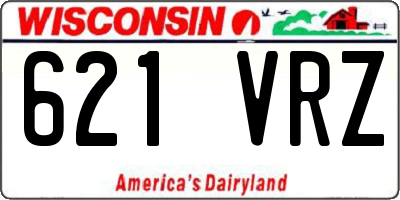 WI license plate 621VRZ