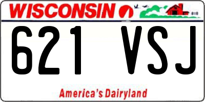 WI license plate 621VSJ