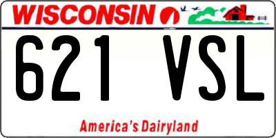 WI license plate 621VSL