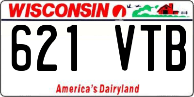WI license plate 621VTB