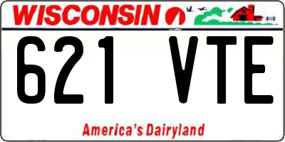 WI license plate 621VTE