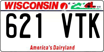 WI license plate 621VTK