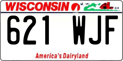 WI license plate 621WJF